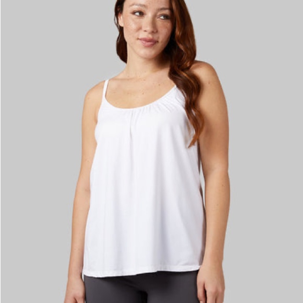 32 Degrees White Cool Flowy Bra Cami XL